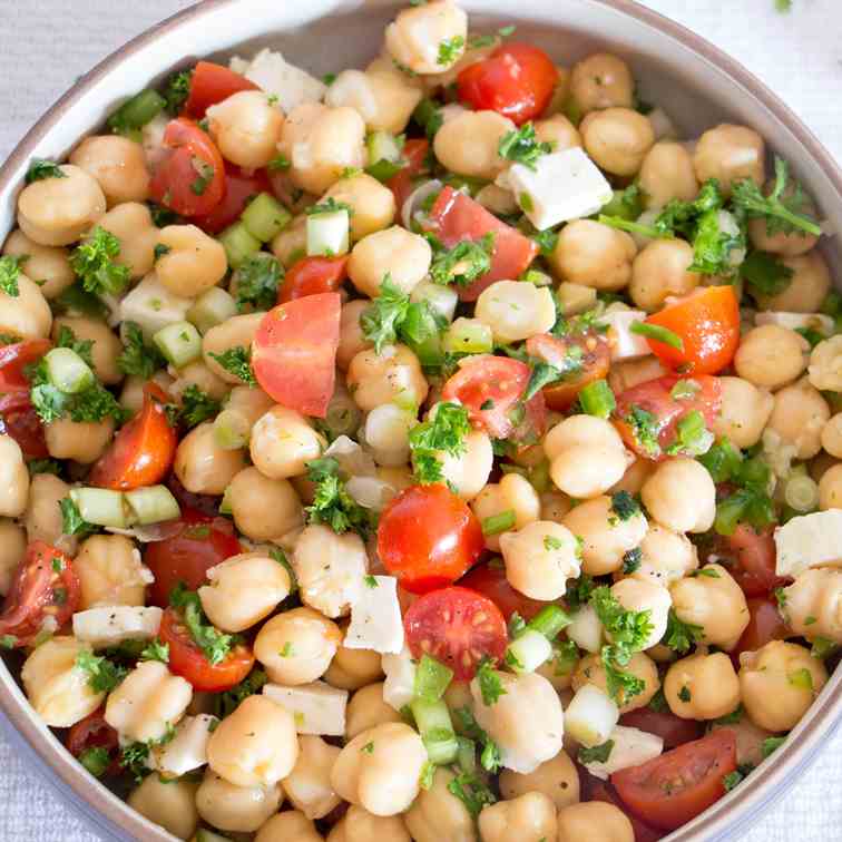 Greek Chickpea and Feta Salad