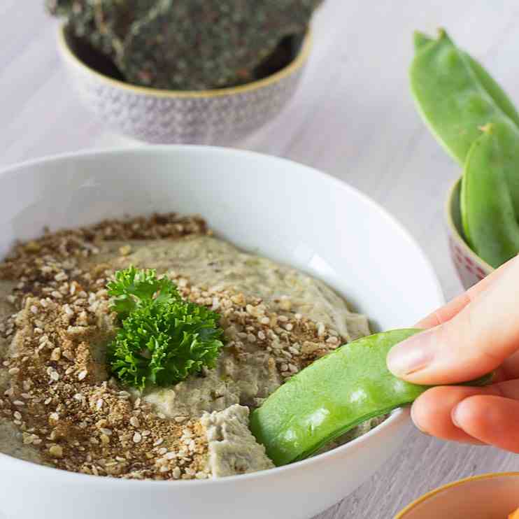 Hazelnut Dukkah Mung Bean Hummus