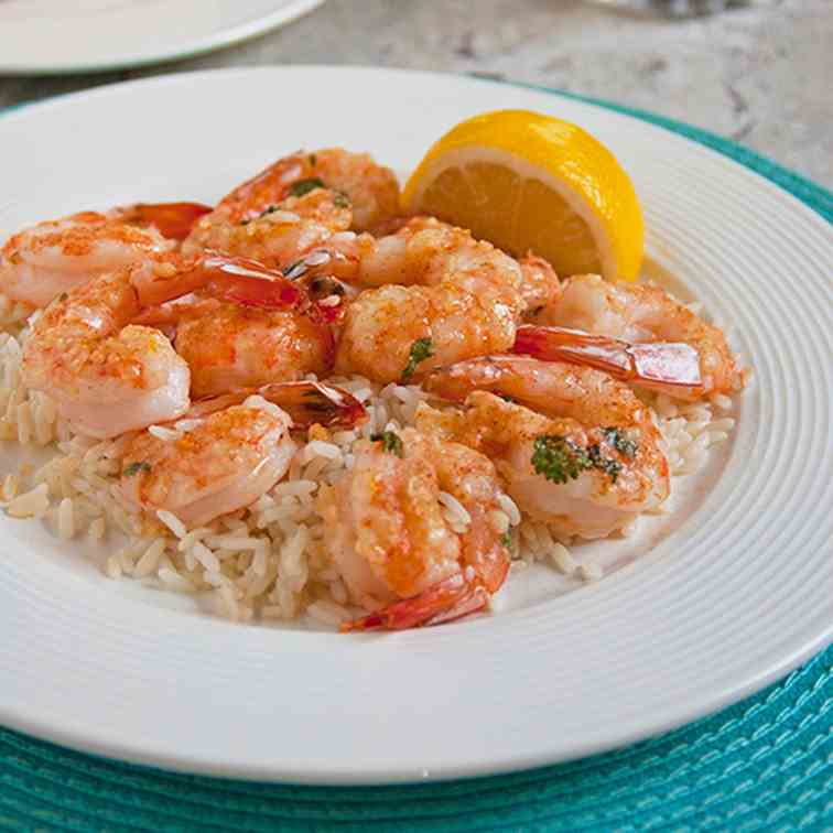 Baked Parmesan Shrimp with Garlic Butter