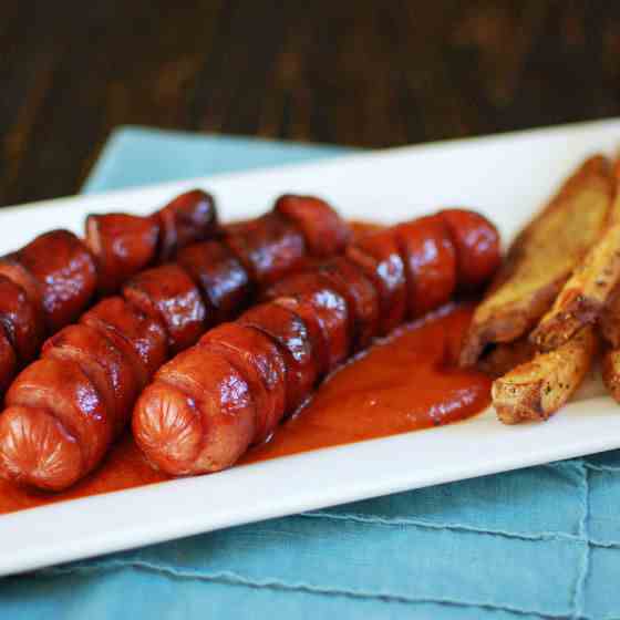 Spiral Cut Currywurst