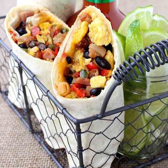 Southwestern Breakfast Burritos