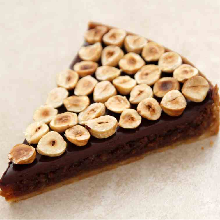 Modern Chocolate Nut Pie