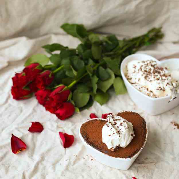 Heart-shaped Chocolate Tart