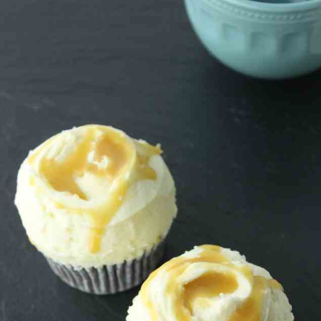 Salted caramel cupcakes