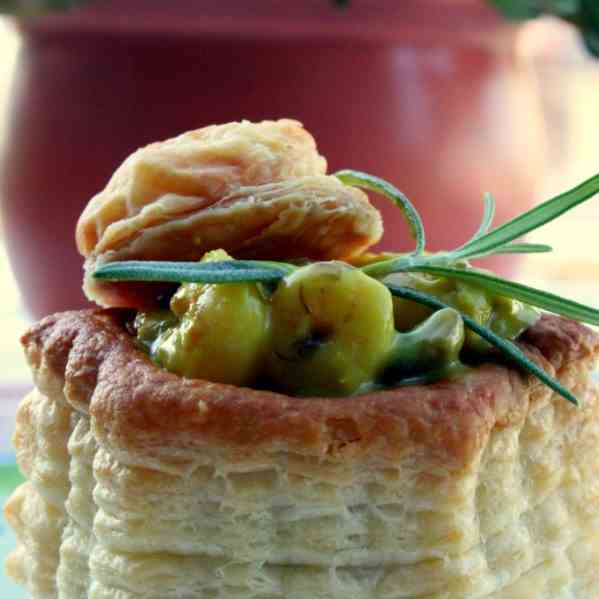 Vol-au-vent with Shrimp Curry