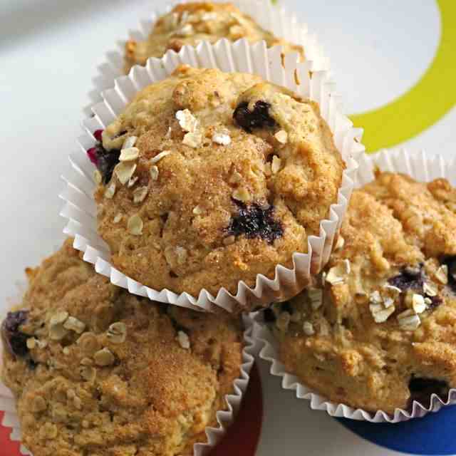 Blueberry Oatmeal Muffins