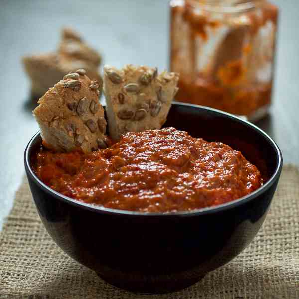 Roasted Red Pepper and Eggplant Spread