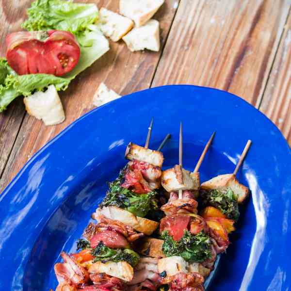 mouth watering grilled blt kabobs