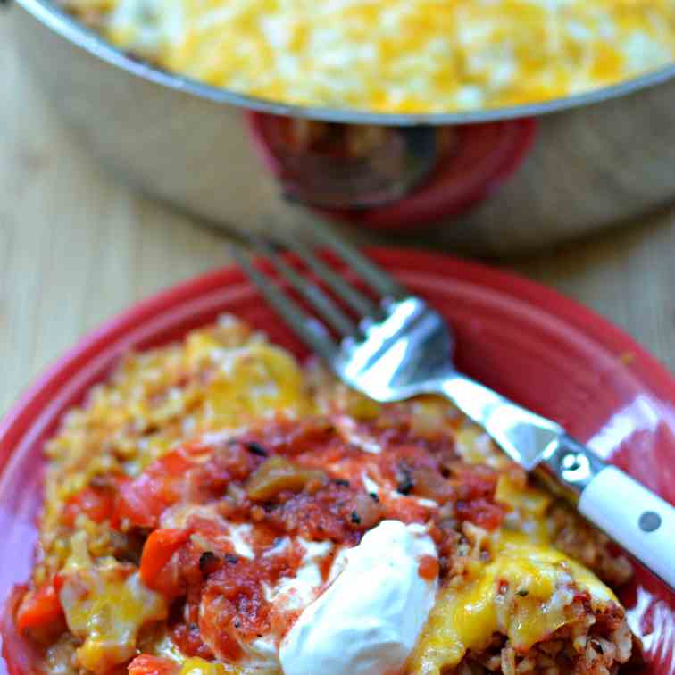 Chicken Fajita Casserole