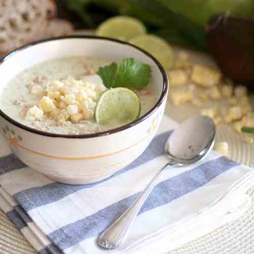 Quick Raw Corn Chowder