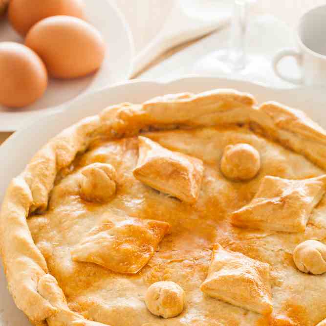 Frugal Meal- Chicken - Vegetable Pie