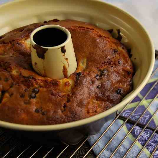 Chocolate and pear cake