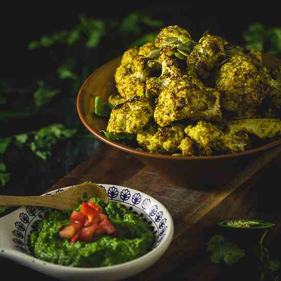 Hawaij-Spiced Cauliflower Bites