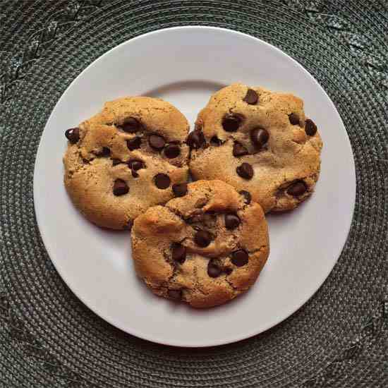 Almond Butter Chocolate Chip Cookie