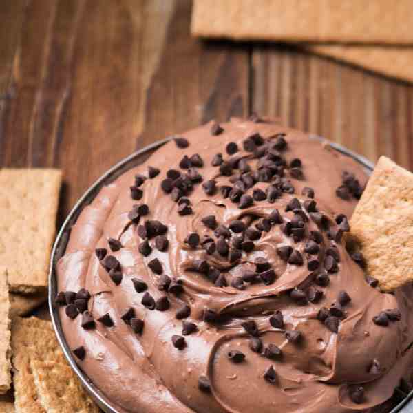 luscious brownie batter dip