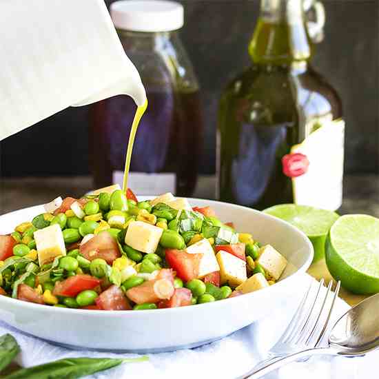 Toasted Corn and Edamame Salad