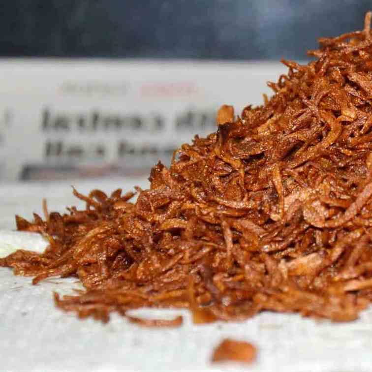 Crispy Fried Onions Recipe - Make Birista