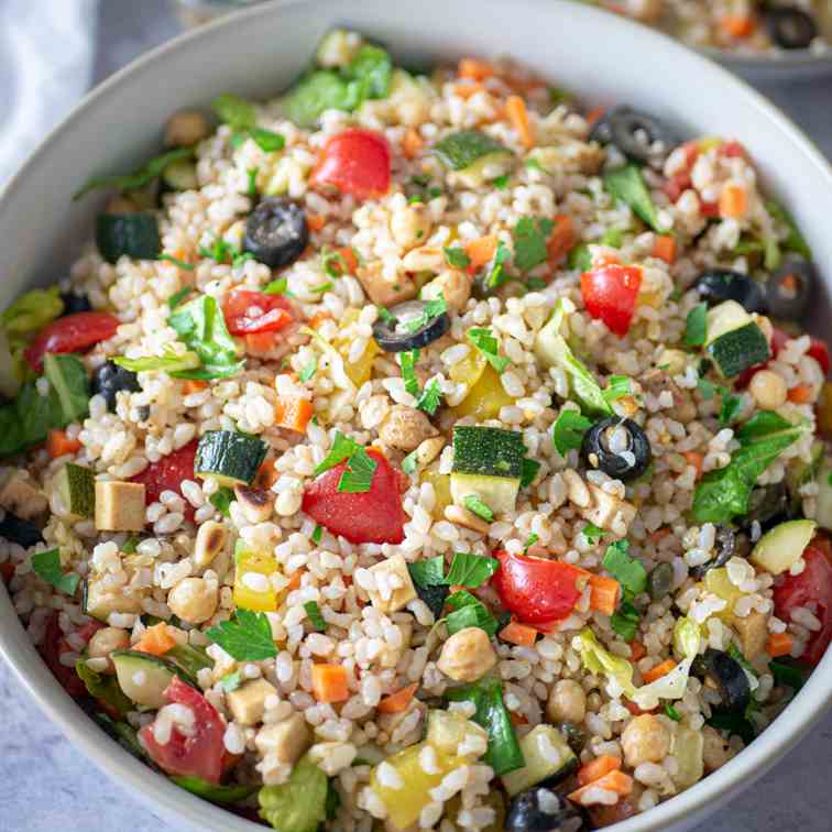 Healthy Italian Rice Salad