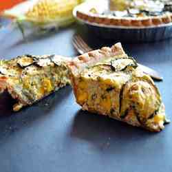 Dairy Free Corn and Zucchini Quiche