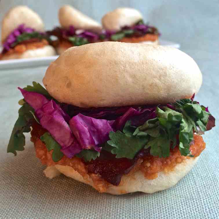 Bacon and Spicy Peanut Bao