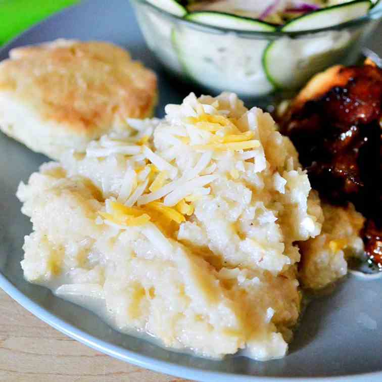 Cheesy Cauliflower Mash