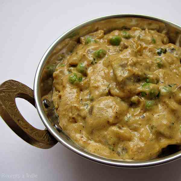 Malai mushroom matar