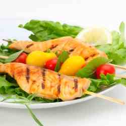 Grilled Salmon Skewers