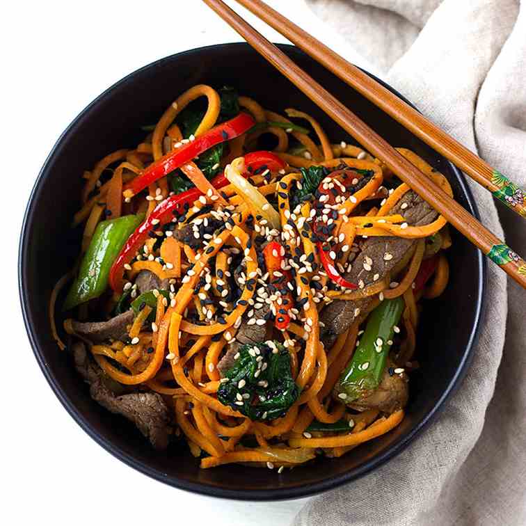 Korean Style Sweet Potato Noodles