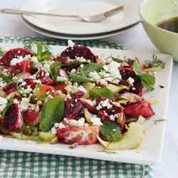 Blood orange, fennel & radish salad