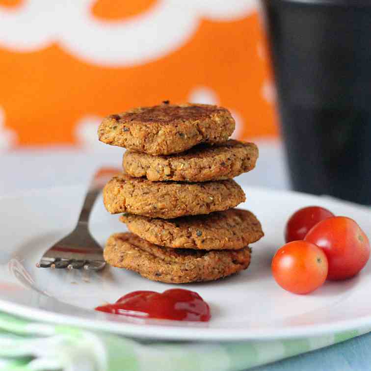 Potato chickpea breadcrumb patties