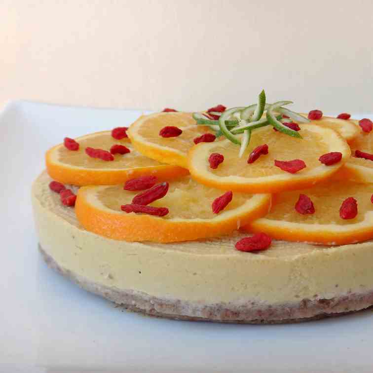 Raw Vegan Mango Coconut Cake