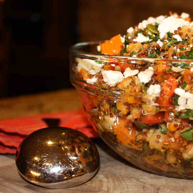 Sweet Potato, Quinoa, and Chick Pea Salad