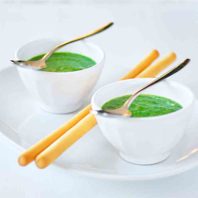 Arugula spinach soup