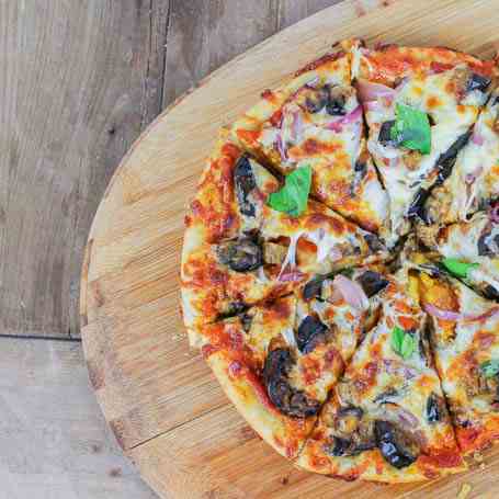 Homemade Eggplant Pizza