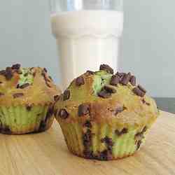 Mint chocolate muffins