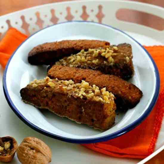 Pumpkin and Walnut Biscotti