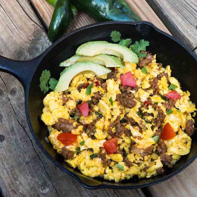 Keto TexMex Breakfast Skillet 