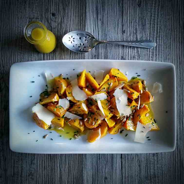 GOLDEN BEET SALAD WITH DIJON VINAIGRETTE