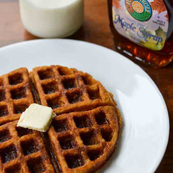 Gluten Free Pumpkin Waffles