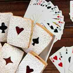 Poker Night Linzer Cookies