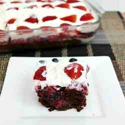 Red, White, and Blue Poke Cake