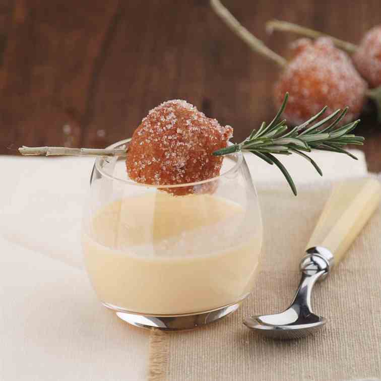 Rosemary custard 