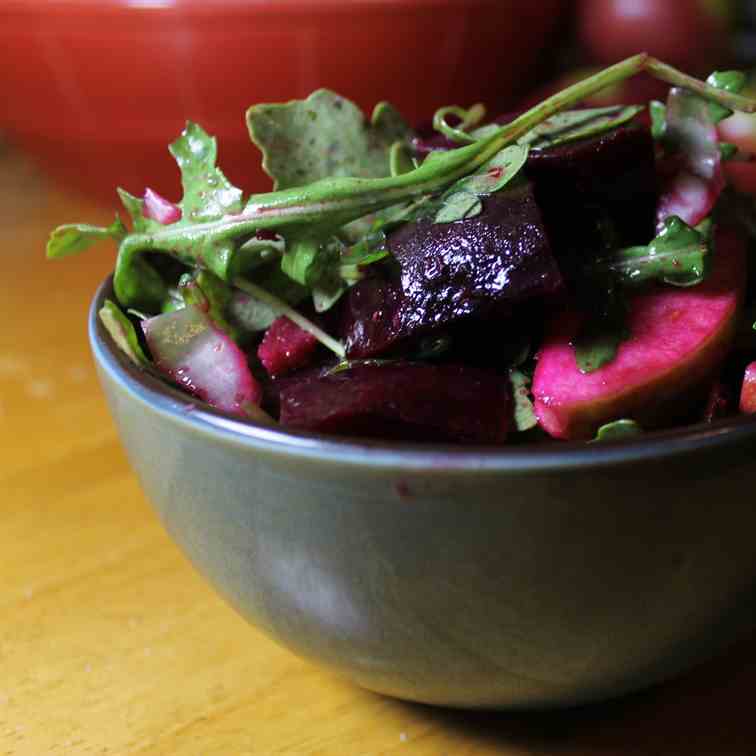 Roasted Apple Beet Salad