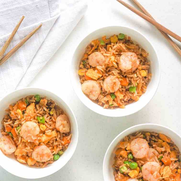 Chinese Fried Rice with Shrimp