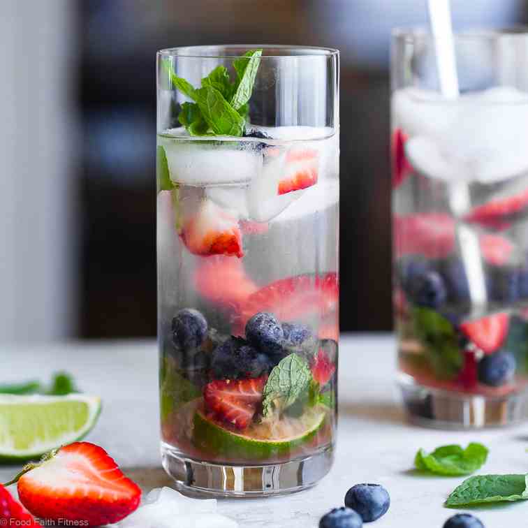 Red White and Blue Mojito