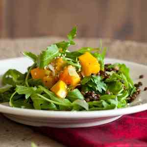 Roasted butternut squash salad