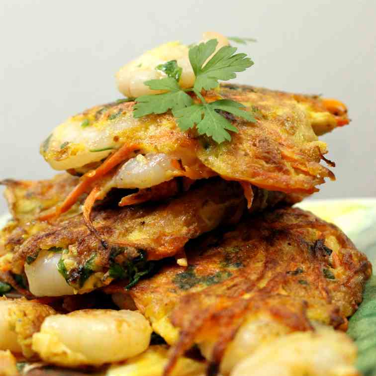 Carrot and Shrimp Patties