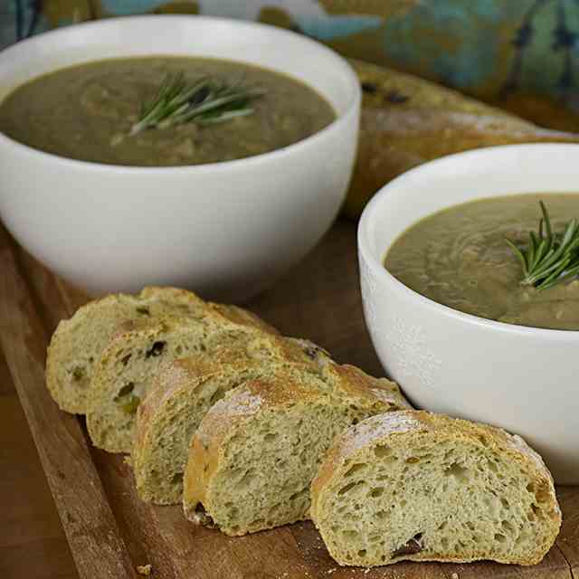 Creamy Chestnut Soup with Shiitake
