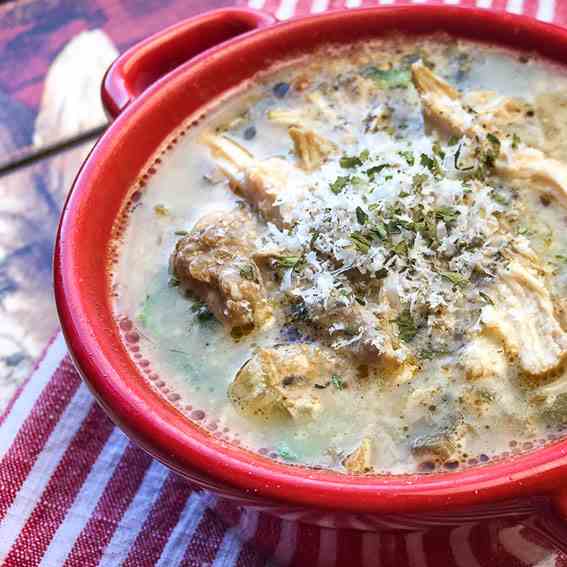 Instant Pot Chicken Florentine Soup