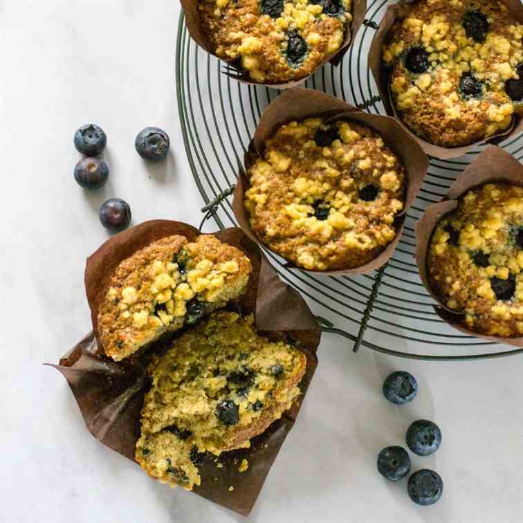 Easy Vegan Blueberry Muffins